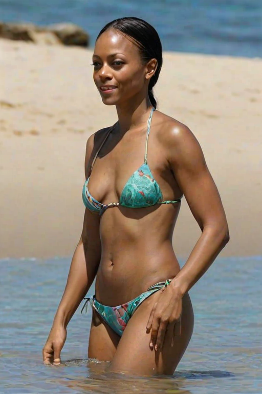 Zoe Saldana in bikini