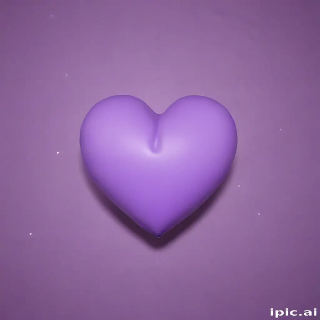 purple aesthetic heart