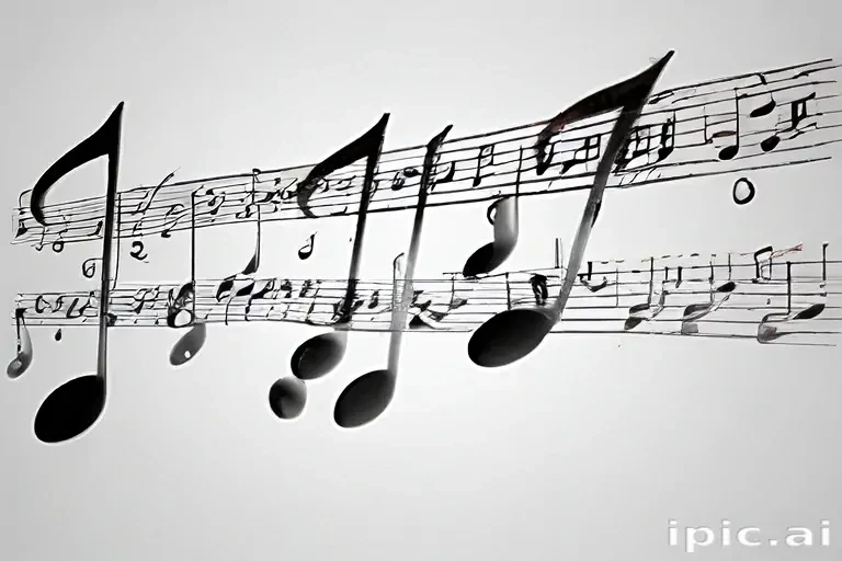 music notes transparent