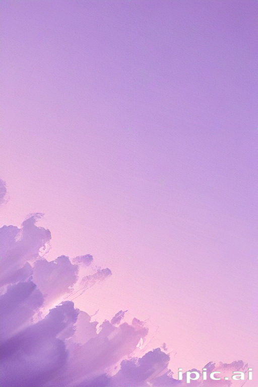 Tranquil Sky at Dusk: A Beautiful Blend of Purple and Pink Clouds
