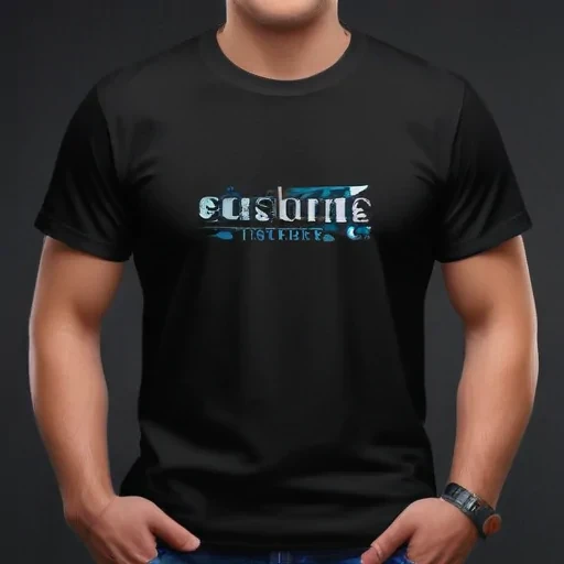 mockup tshirt black
