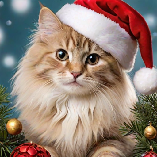 christmas images cats