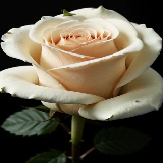 white rose on black