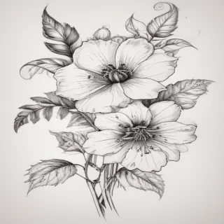 flower drawing pictures