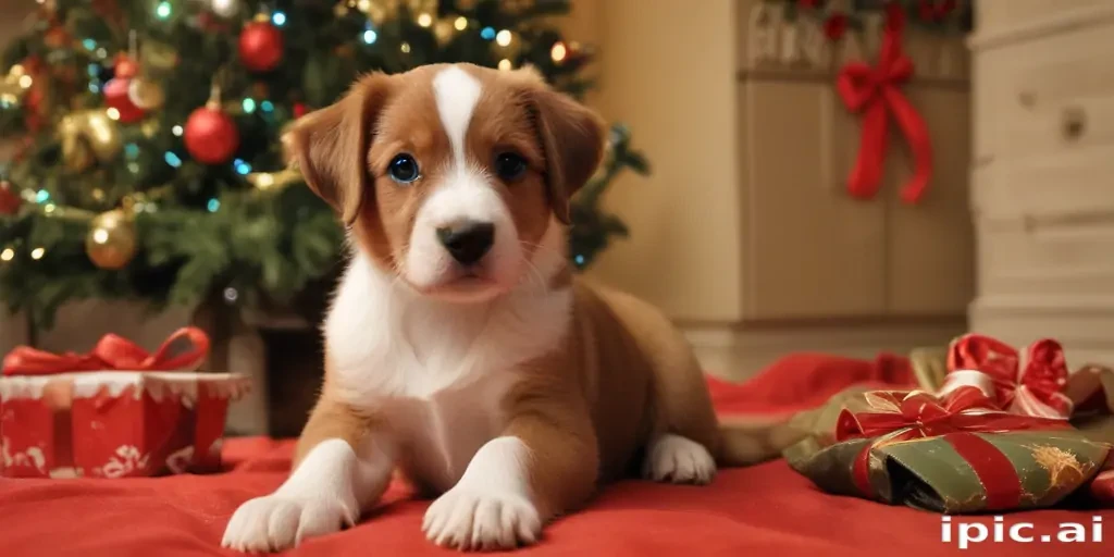 puppy christmas dog wallpaper