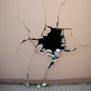 broken wall