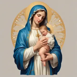 virgin mary clipart