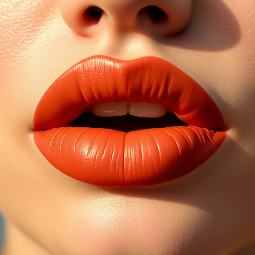 Matte terracotta lips with a warm, earthy tone, perfectly suited for a natural and sun-kissed appearance, enhancing the lips' natural beauty