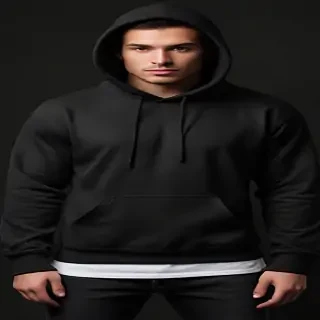 black hoodie mockup png