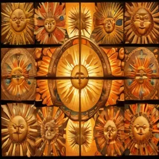 cartoon suns