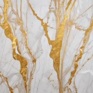 white and gold marble