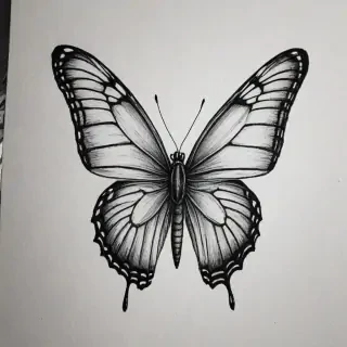 buterfly sketch