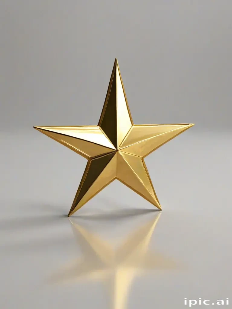 transparent gold star