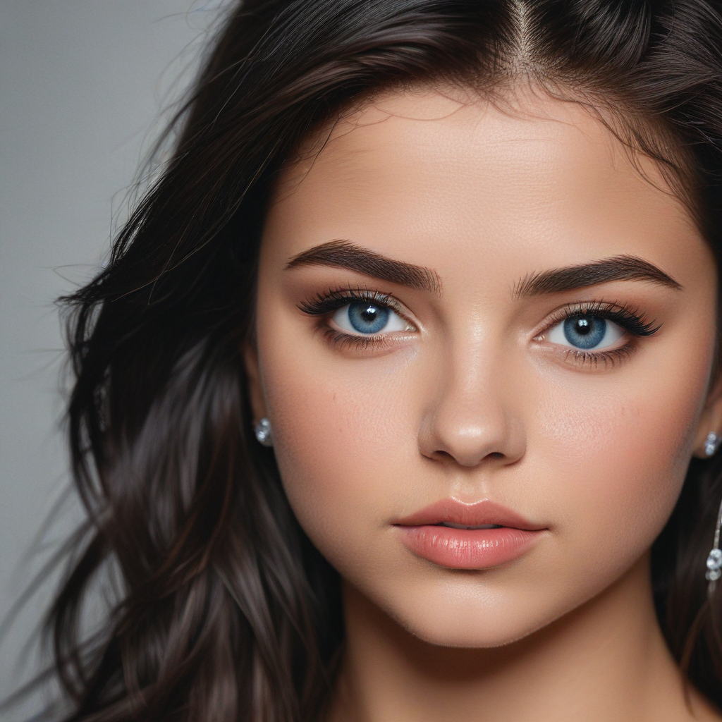 selena gomez blue eyes