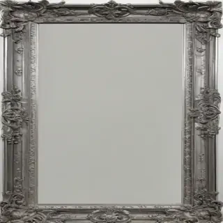 silver frame png