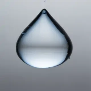 transparent water drop
