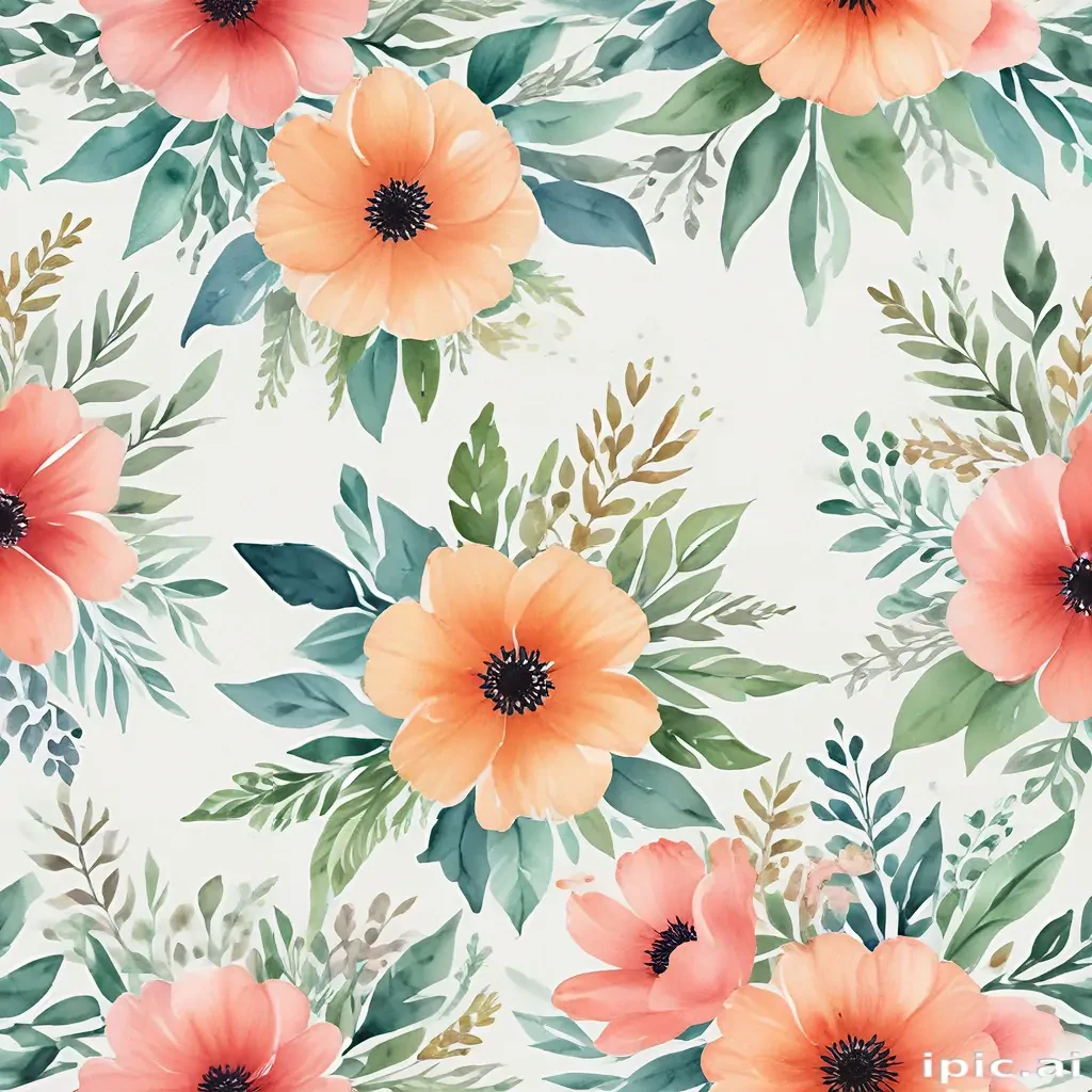 watercolor floral background