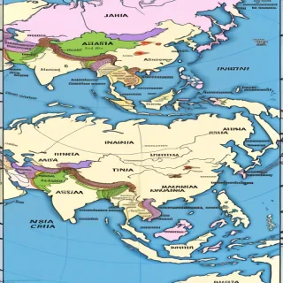 asia map countries