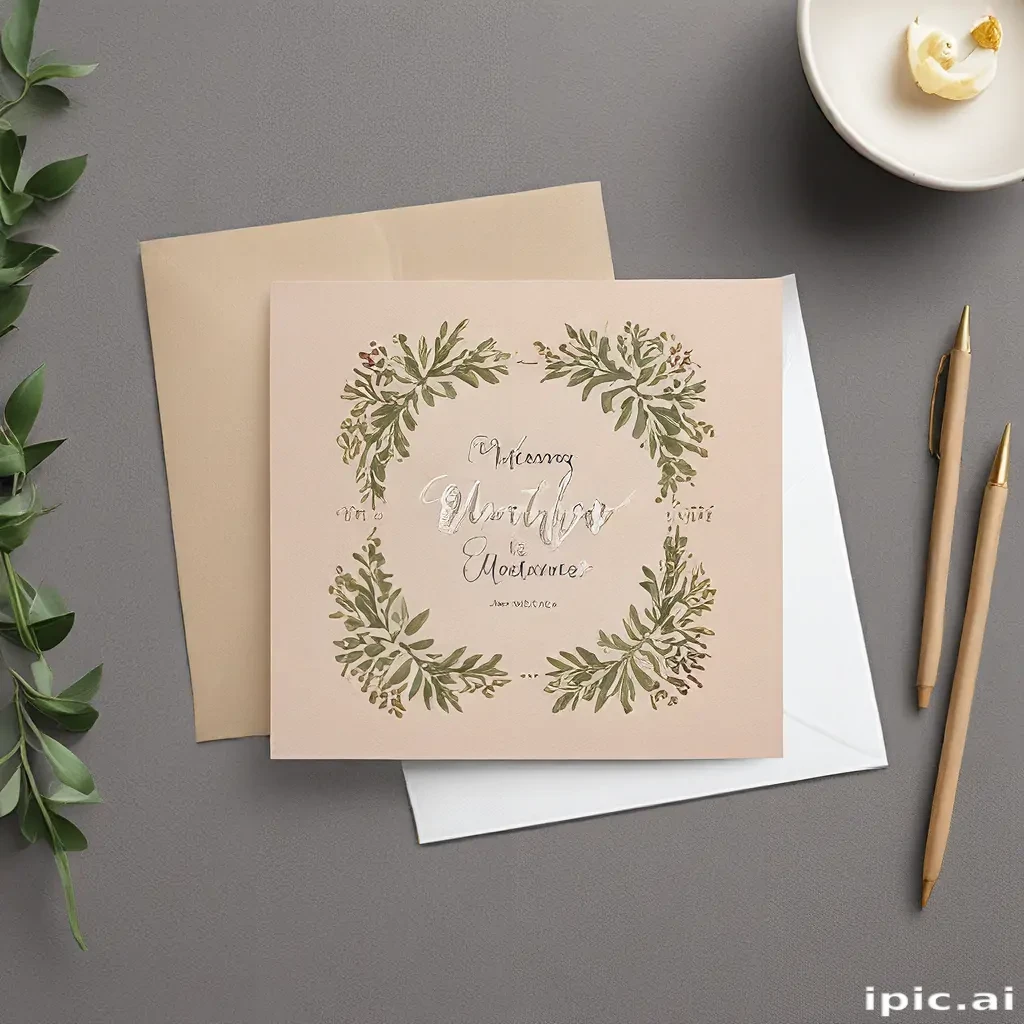 greeting card mockup