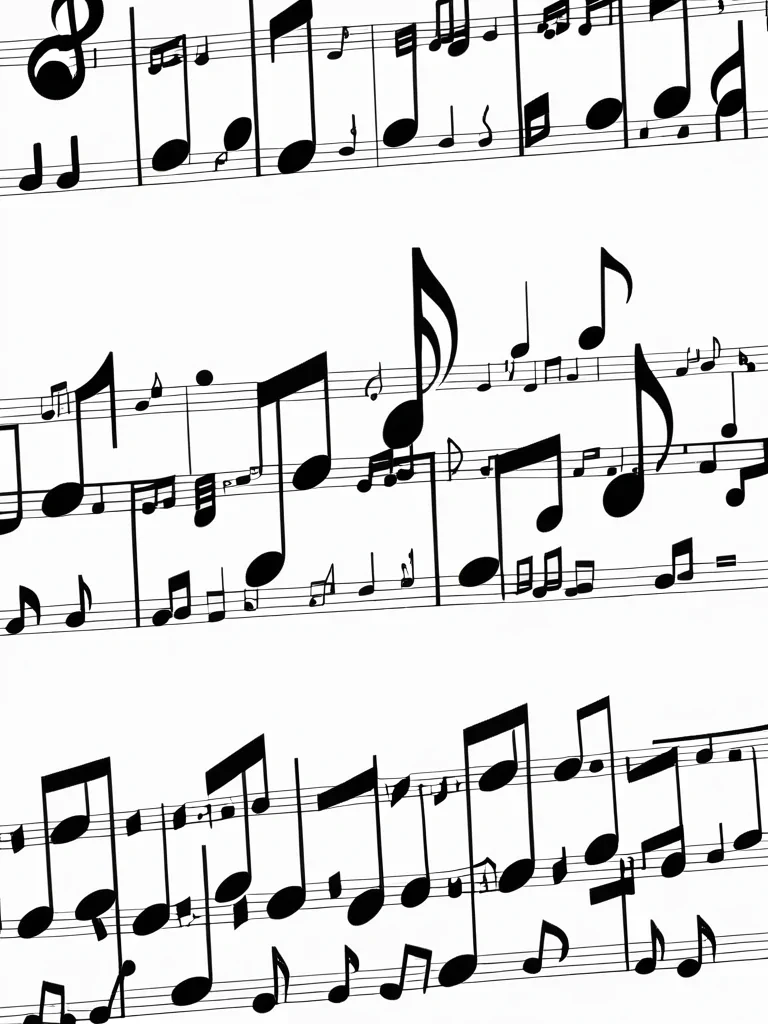music notes transparent background