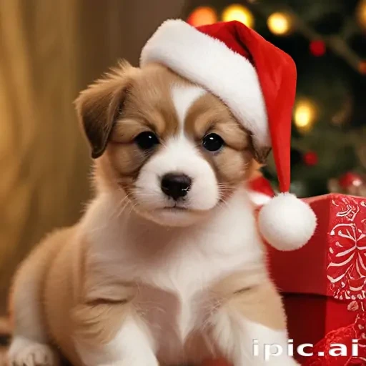 puppy christmas dog wallpaper