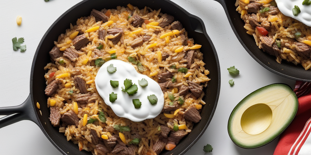 mexican beef n rice skillet