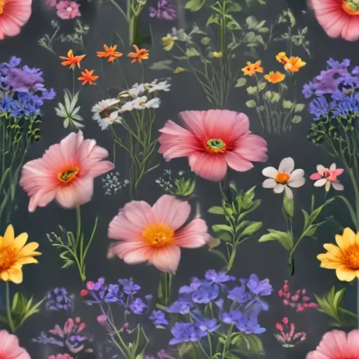 wildflowers transparent background