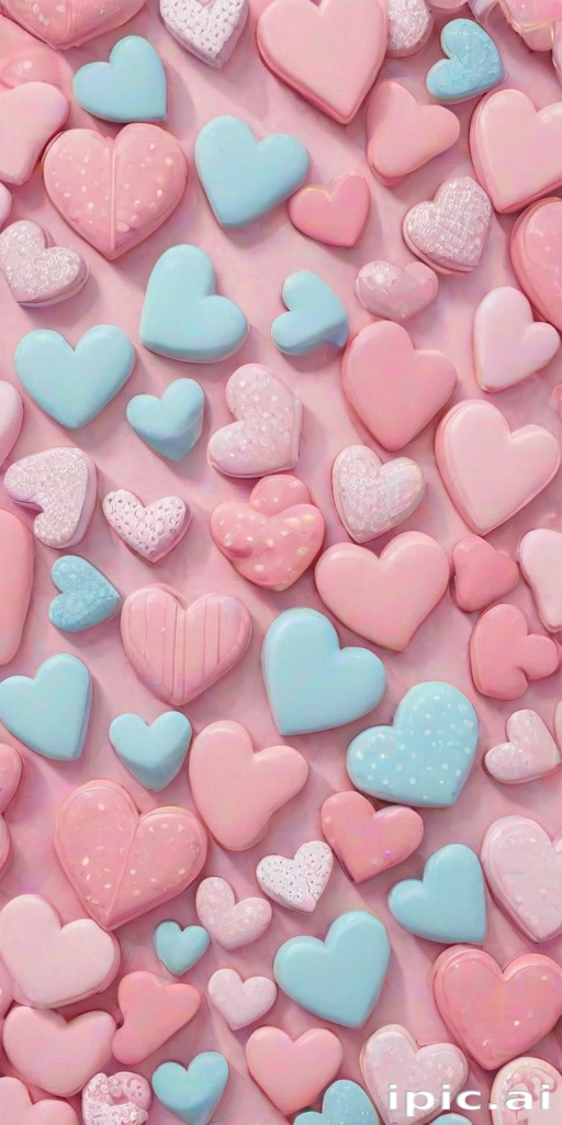aesthetic hearts wallpaper
