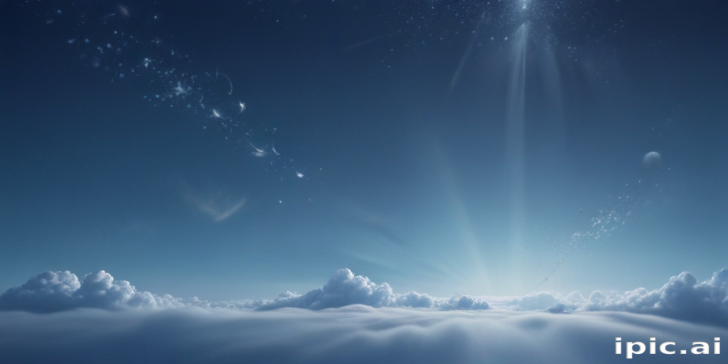 Serene Sky Above the Clouds with Ethereal Light and Soft Mist