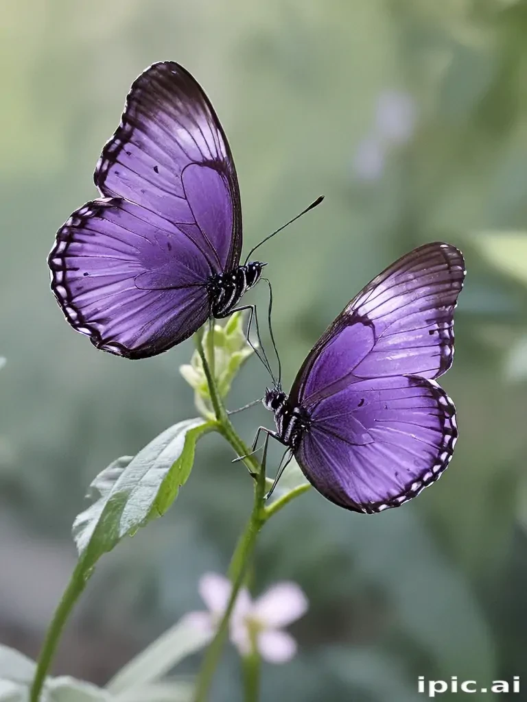 purple butterflies