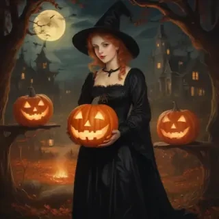 public domain vintage halloween art