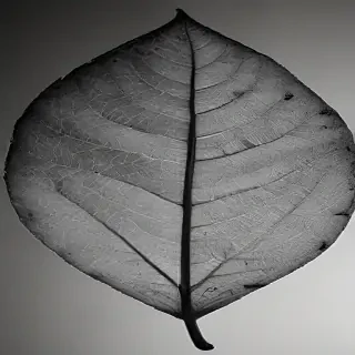 leaf images black and white
