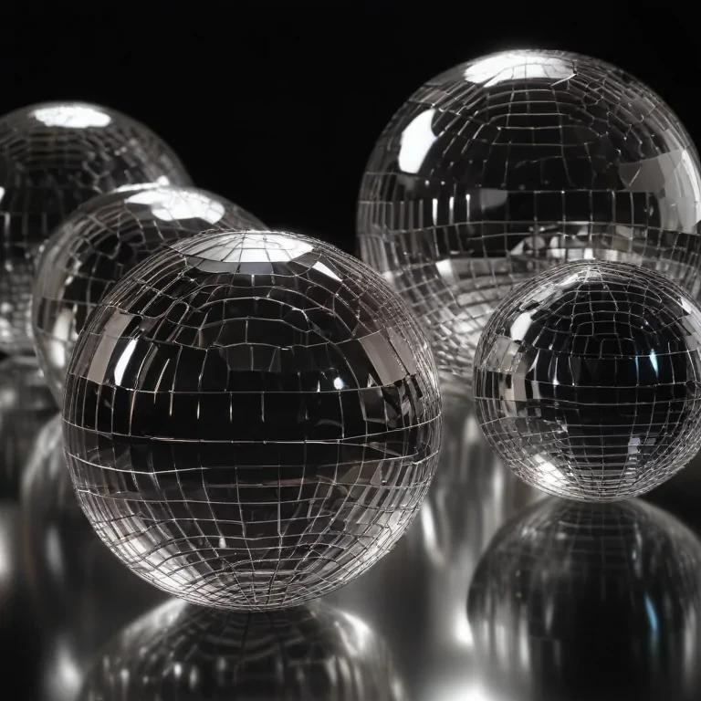 transparent disco balls