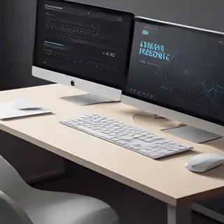 computer website mockup