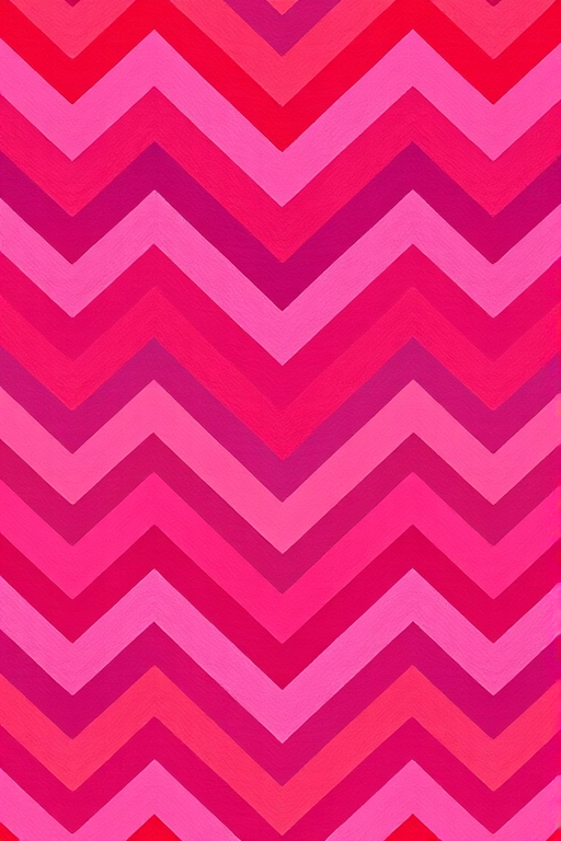 Generate a high-resolution image of a vibrant chevron pattern featuring shades of pink, red, and purple with a smooth gradient effect, captured using a Canon EOS R5 camera, 50mm lens, f/2.8 aperture, ISO 100, shot from a top-down view, in natural lighting to enhance color depth and clarity.