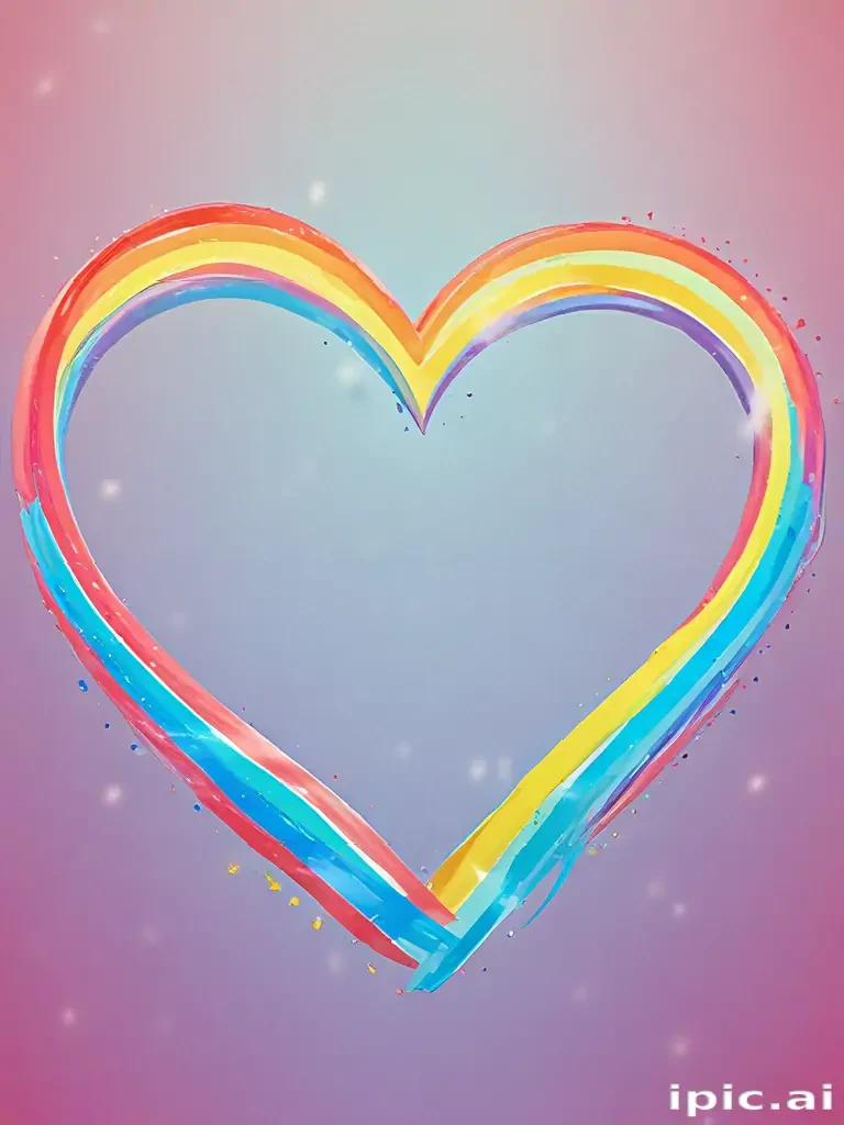 rainbow heart png