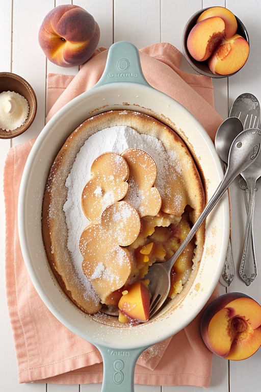 peach cobbler with pancake mix