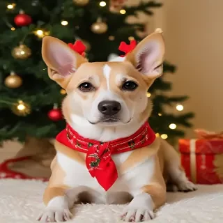 christmas dog photos