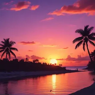 cute sunset wallpaper