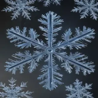 transparent snowflakes