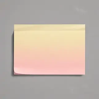 sticky note with transparent background