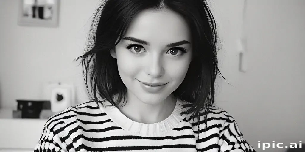 black and white cute