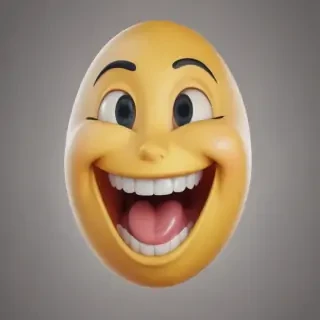 transparent laughing emoji