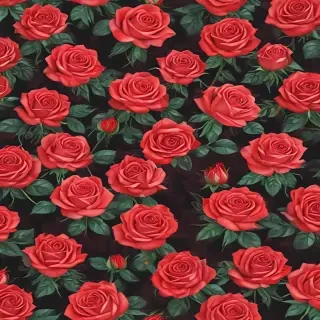 roses in background
