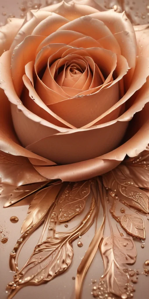 rose gold iphone screensaver