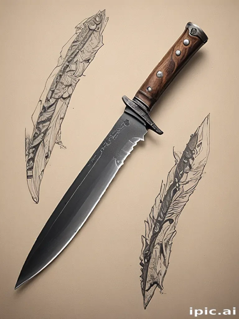 drawings of knives