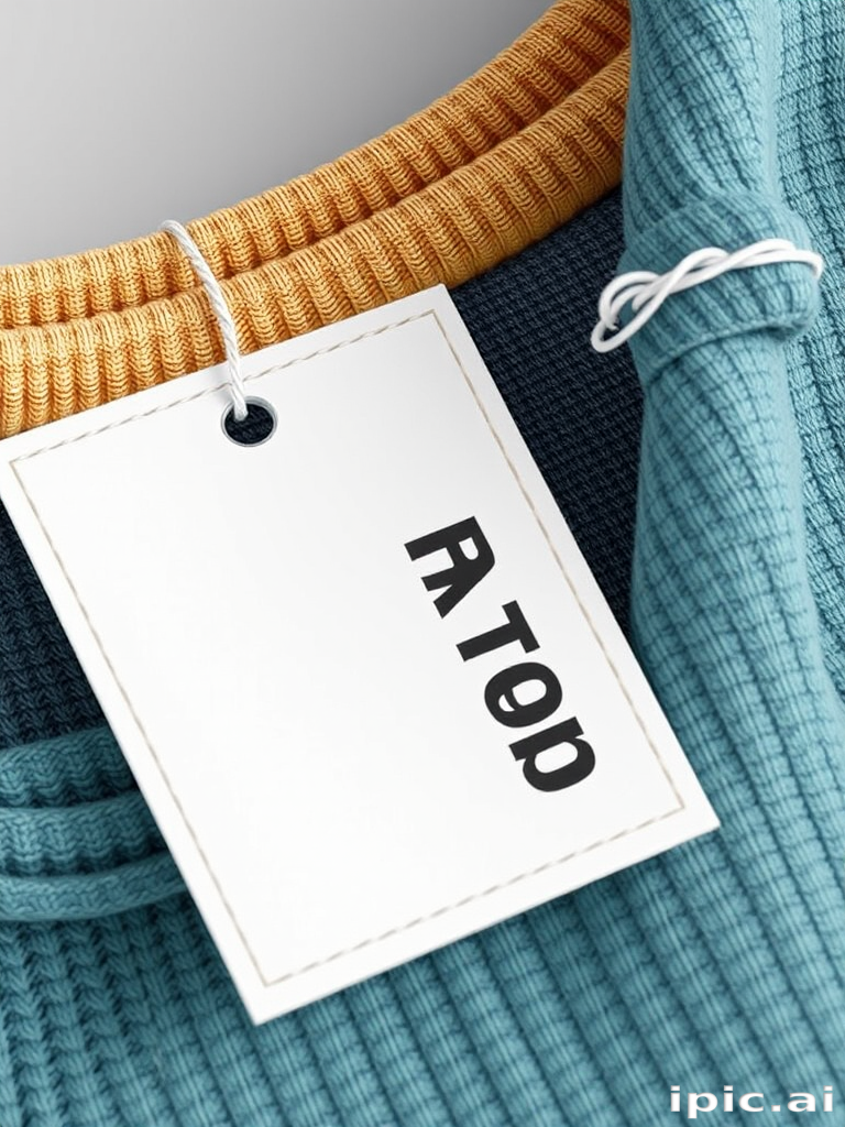 clothing tag mockup