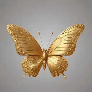 golden butterfly png