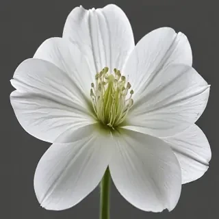 transparent white flower