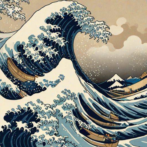 great wave wallpaper